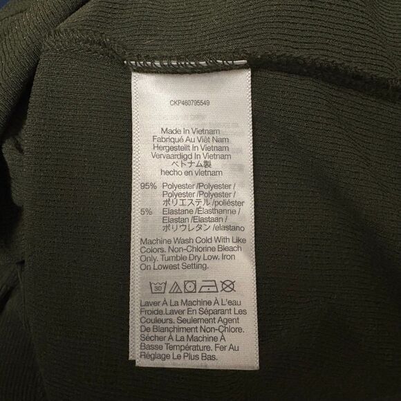 Madewell Eastover Tank Dried Olive Scoop Neck Ribbed Basic Layering Size XS - Picture 4 of 5